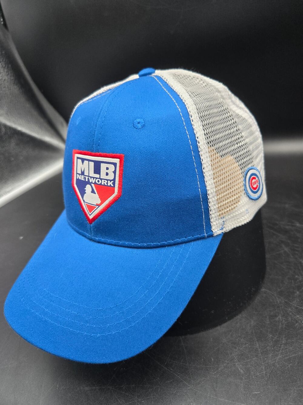 MLB Network Chicago Cubs Trucker Hat Blue White Snapback Baseball Cap BDA Sports